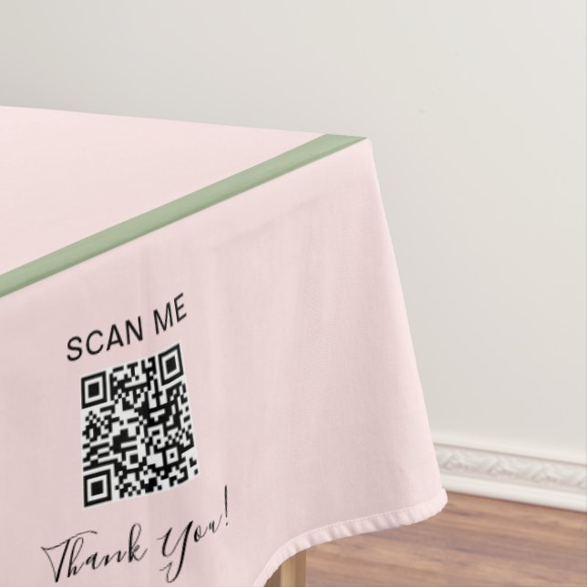 Nappe Craft Show Pink Green 60 x 104 QR Code (In Situ)