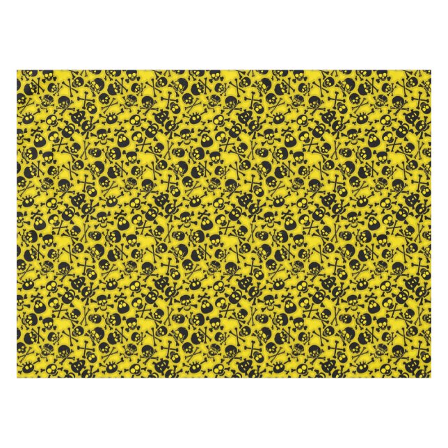 Nappe Crâne et motif d'os croisés (Devant (Horizontal))