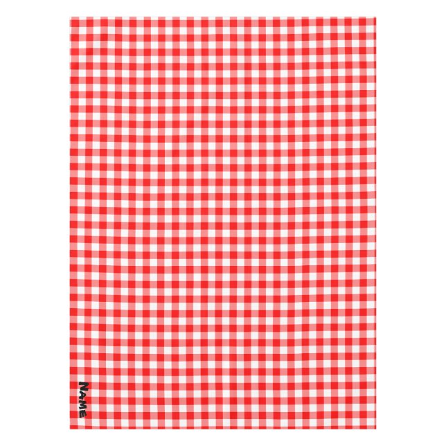 Nappe Créez votre propre En vichy rouge (Devant)