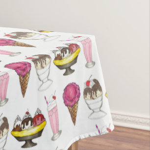Nappe Crème glacée Social Favoriser Banana Split Sundae