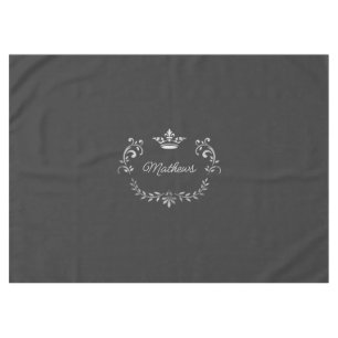 Nappe Crête de couronne gris personnalisée