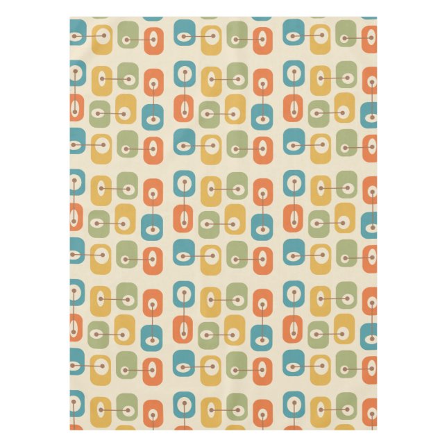 Nappe Cubes Squishishi Modernes Du Milieu Du Siècle (Devant)