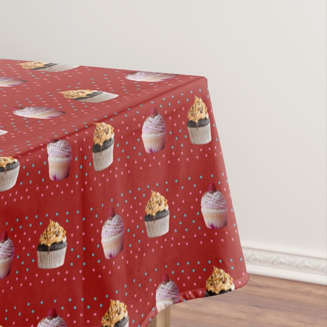 Nappe Cupcakes Cakes Cakes Dots Table personnalisée (In Situ)