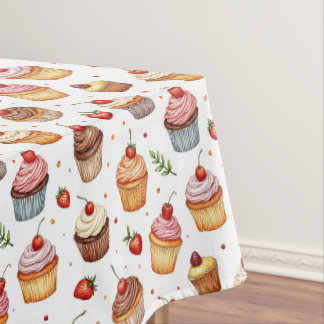 Nappe Cupcakes et fraises