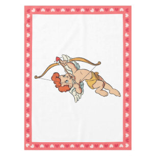 Nappe Cupidon classique/vintage de la Saint-Valentin