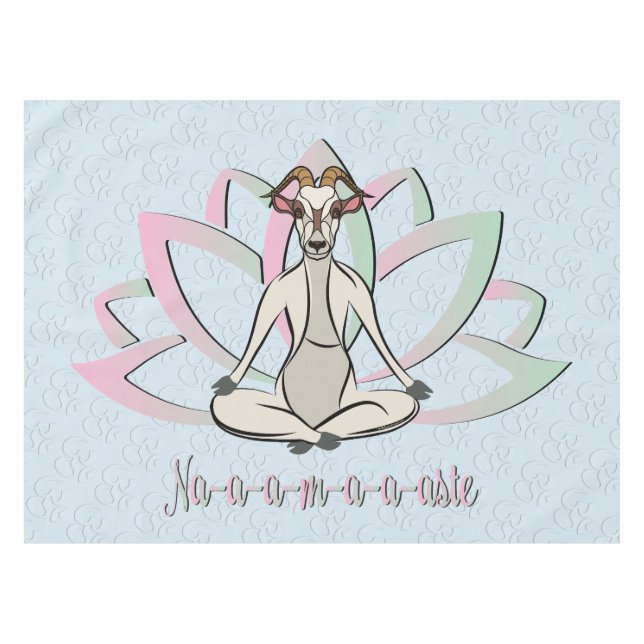 Nappe CUT CHÈQUE YOGA | Namaste GetYerGoat™ (Devant (Horizontal))