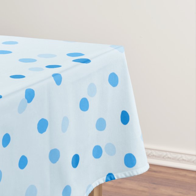 Nappe Cute Confetti Pois Motif en bleu (In Situ)