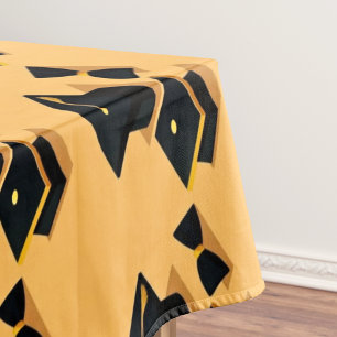 Nappe Cute Elegant Moderne Noir & Jaune Casquette Gradua