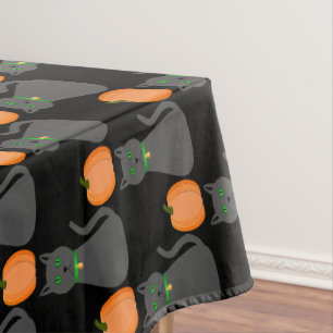 Nappe Cute Halloween Chat et Citrouille Motif