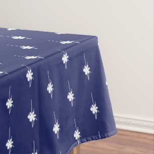 Nappe Cute marine bleu blanc flocons de neige élégant ch