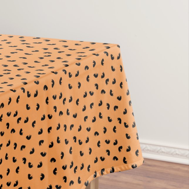 Nappe CUTE Motif de chat noir et orange (In Situ)
