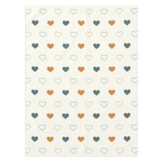 Nappe Cute Simple Heart Pattern Orange Cream Green