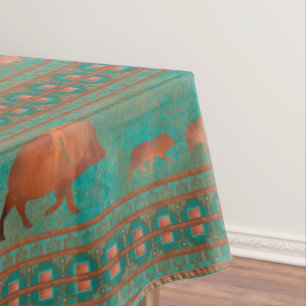 Nappe Cute sud-ouest Javelina Famille Cuivre Turquoise G