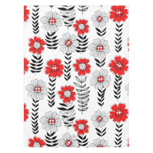 Nappe Daisy dooda en rouge et noir