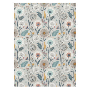 Nappe Dandelion Whimsical & Floral Folal Art sans coutur
