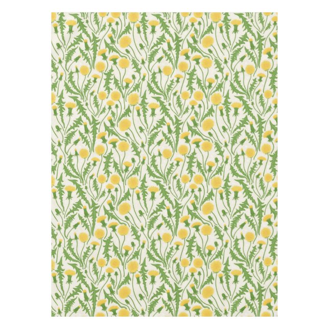 Nappe Dandelions, vert, jaune et blanc (Devant)