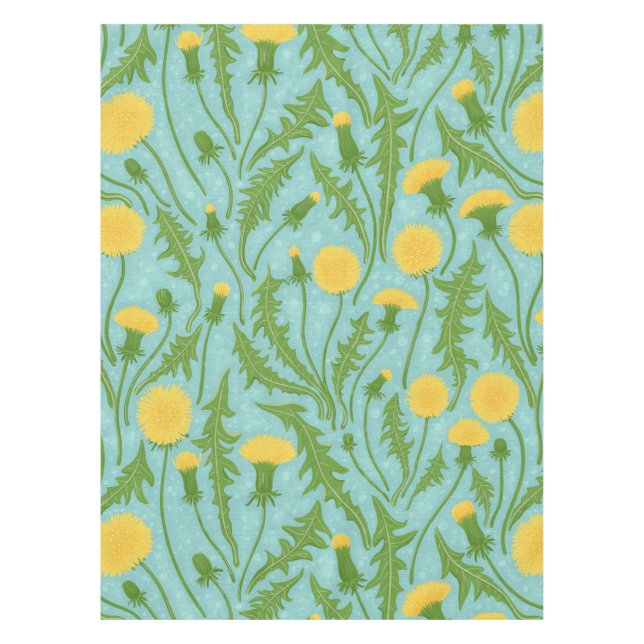 Nappe Dandelions, vert, jaune et bleu (Devant)