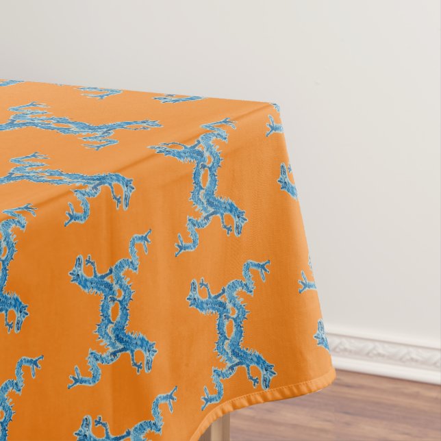 Nappe Danse du dragon bleu chinois CC (In Situ)