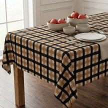 Dark Academia Noir et Camel Plaid Tartan 