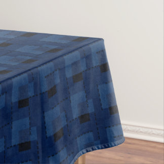 Nappe Dark blue textured geometric  napkins