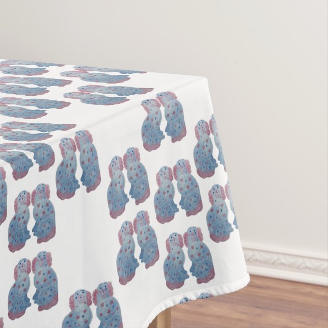 Nappe de Chiens de Stafford peints à la main (In Situ)