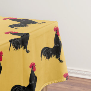 Nappe de coq noir fantaisie