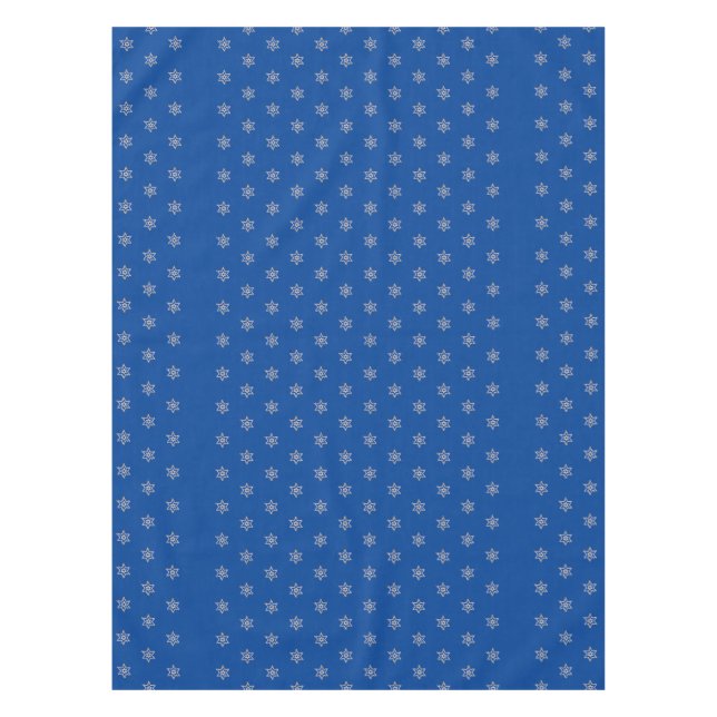 Nappe de jour férié bleu foncé avec étoiles (Devant)