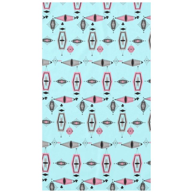 Nappe de Motif atomique rose et gris (Devant)