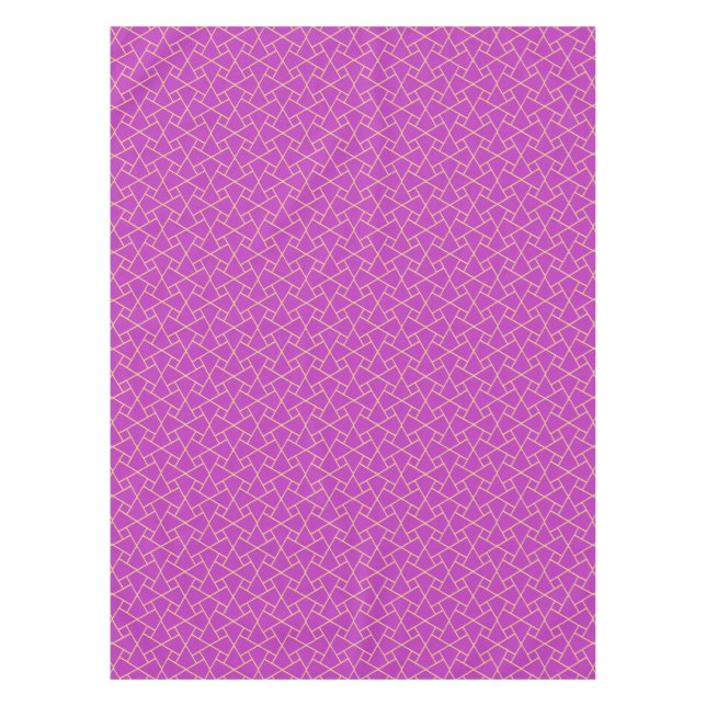 Nappe de Motif islamique à effet violet et or (Devant)