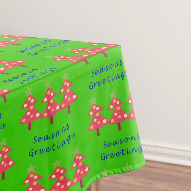 Nappe de Noël, arbre vert Joyeuses Fêtes (In Situ)