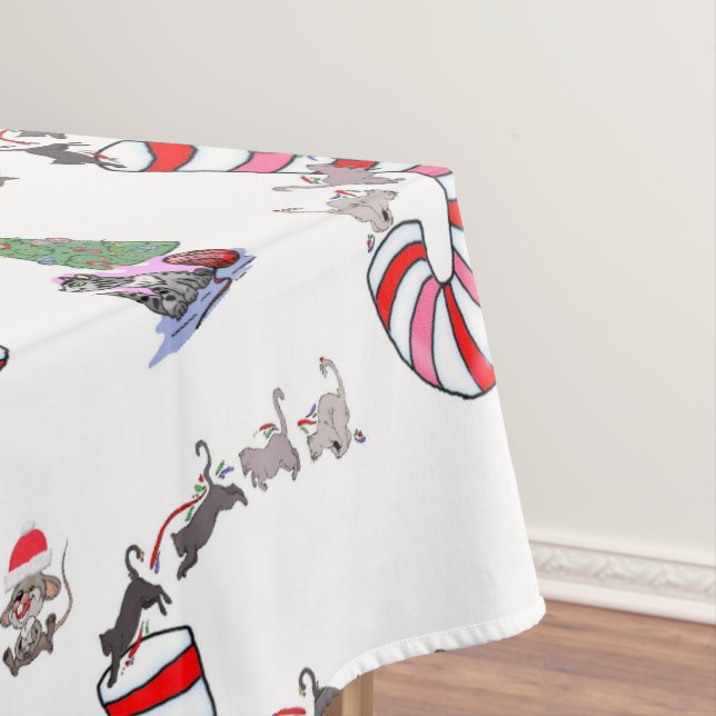 Nappe de Noël, Joyeux chat de Noël Meow (In Situ)