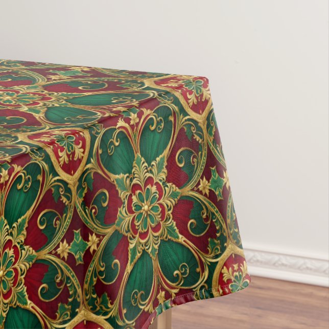 Nappe de Noël Rouge Vert (In Situ)