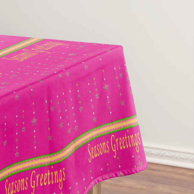 Nappe de Noël, salutations de saison rose  (In Situ)
