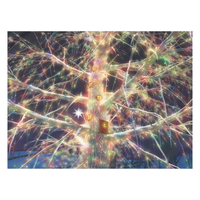 Nappe de Noël Treehouse (Devant (Horizontal))