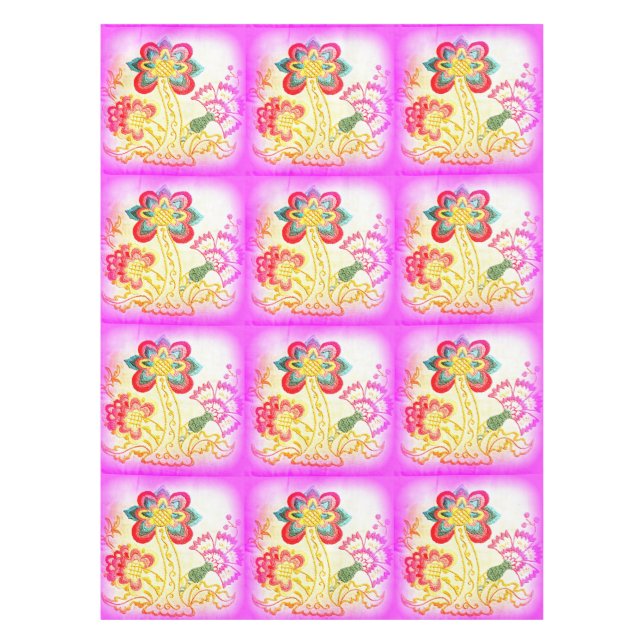 nappe de palmiers roses (Devant)