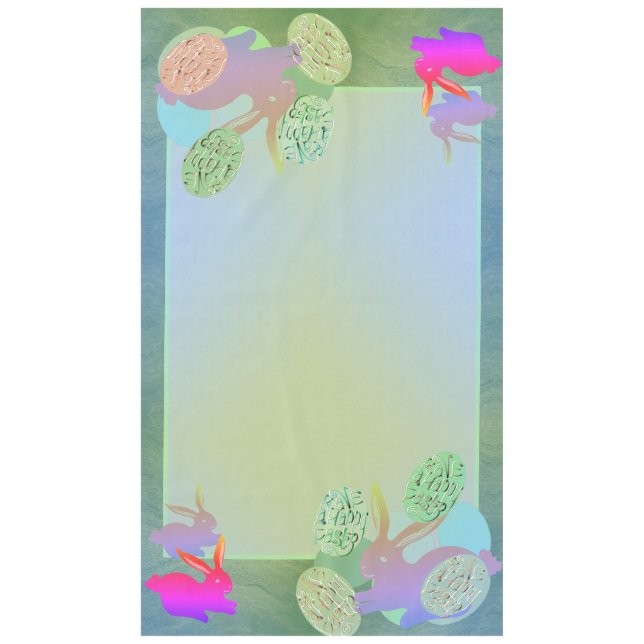 Nappe de Pâques Lapin & Œufs (Devant)