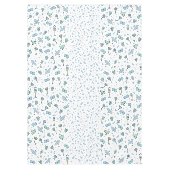Nappe de séder Whimsical de la Pâque 60 x 80 po (Devant)