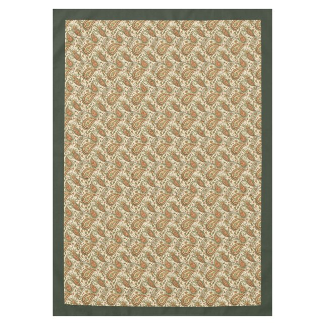 Nappe de spirale bohème dans des tons chauds et ch (Devant)