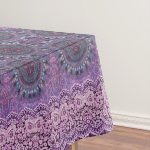 Nappe de style Boho pourpre