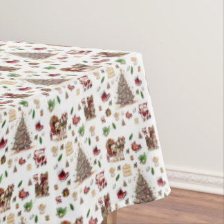 Nappe de table Noël Père Noël Classique Vintage