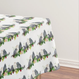 Nappe de table pour fête de perroquets gris africa