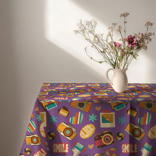 Nappe de table rétro colorée Accent pastel groovy