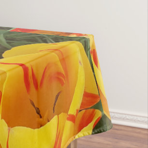 Nappe de Tulipes Jaunes Printemps