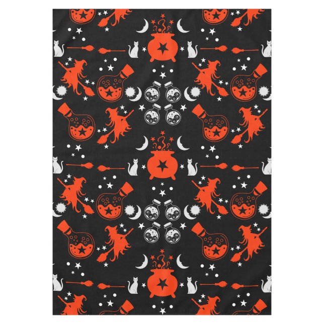 Nappe Décor cadeau de nuit sorcière (Devant)