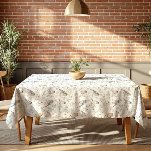Nappe Décor de cuisine de Noël Robin Birds en forêt - Bo
