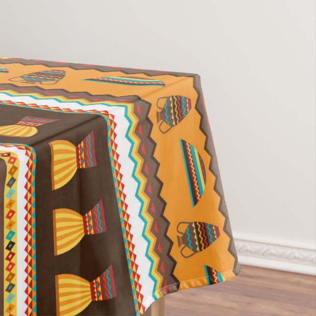 Nappe Décor des motifs tribaux africains (In Situ)