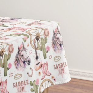 Nappe Décor du Baby shower Western Party Saddup Cowgirl