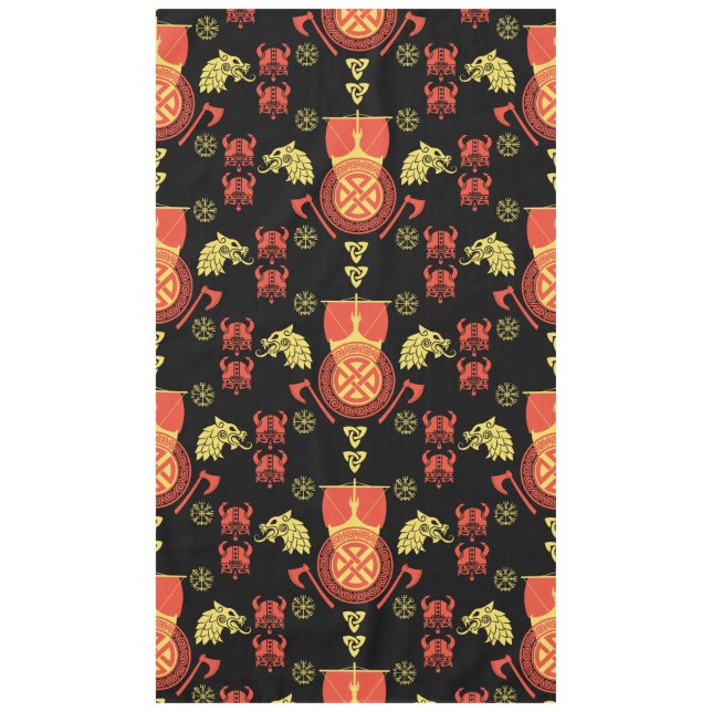 Nappe Décor maison scandinave Viking Norsemen (Devant)