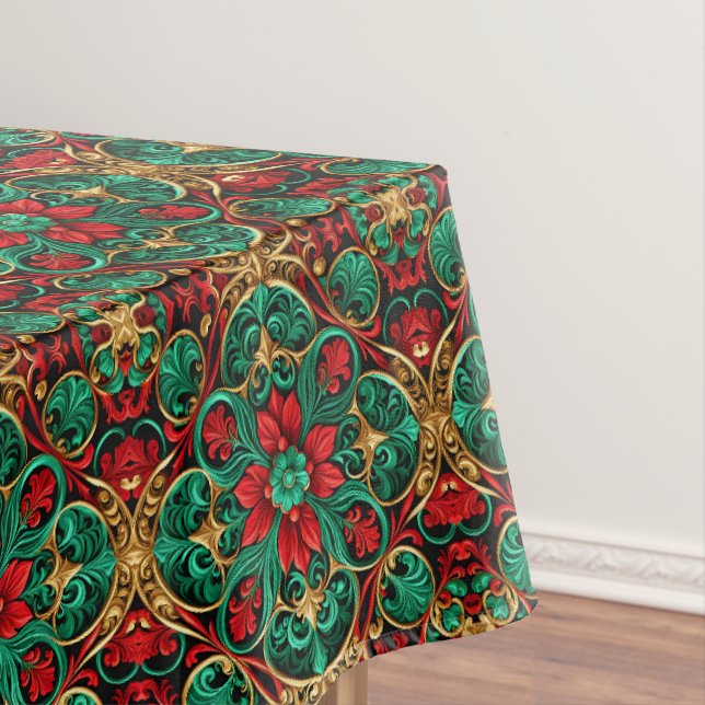 Nappe Décorative Rouge Vert Vacances (In Situ)