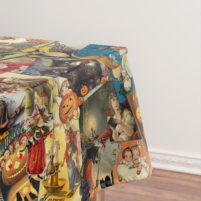 Nappe Découpage Vintage traditionnel Halloween (In Situ)